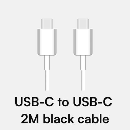 white usb-c to usb c 2M cable